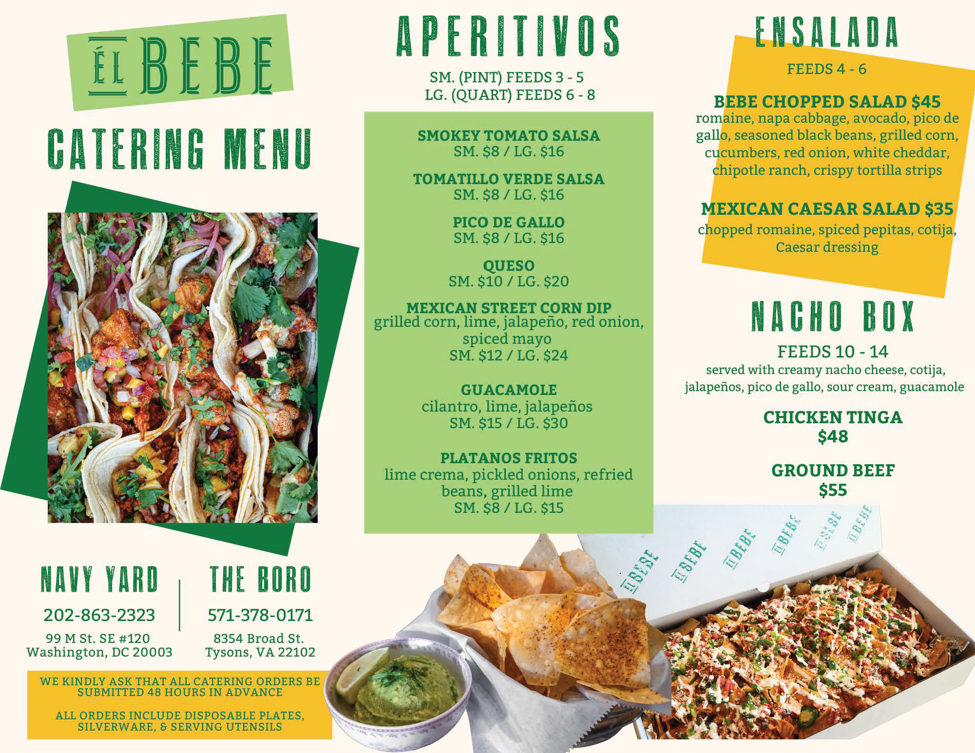 Catering brochure page 1